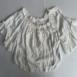 Flowy, off the shoulder shirt